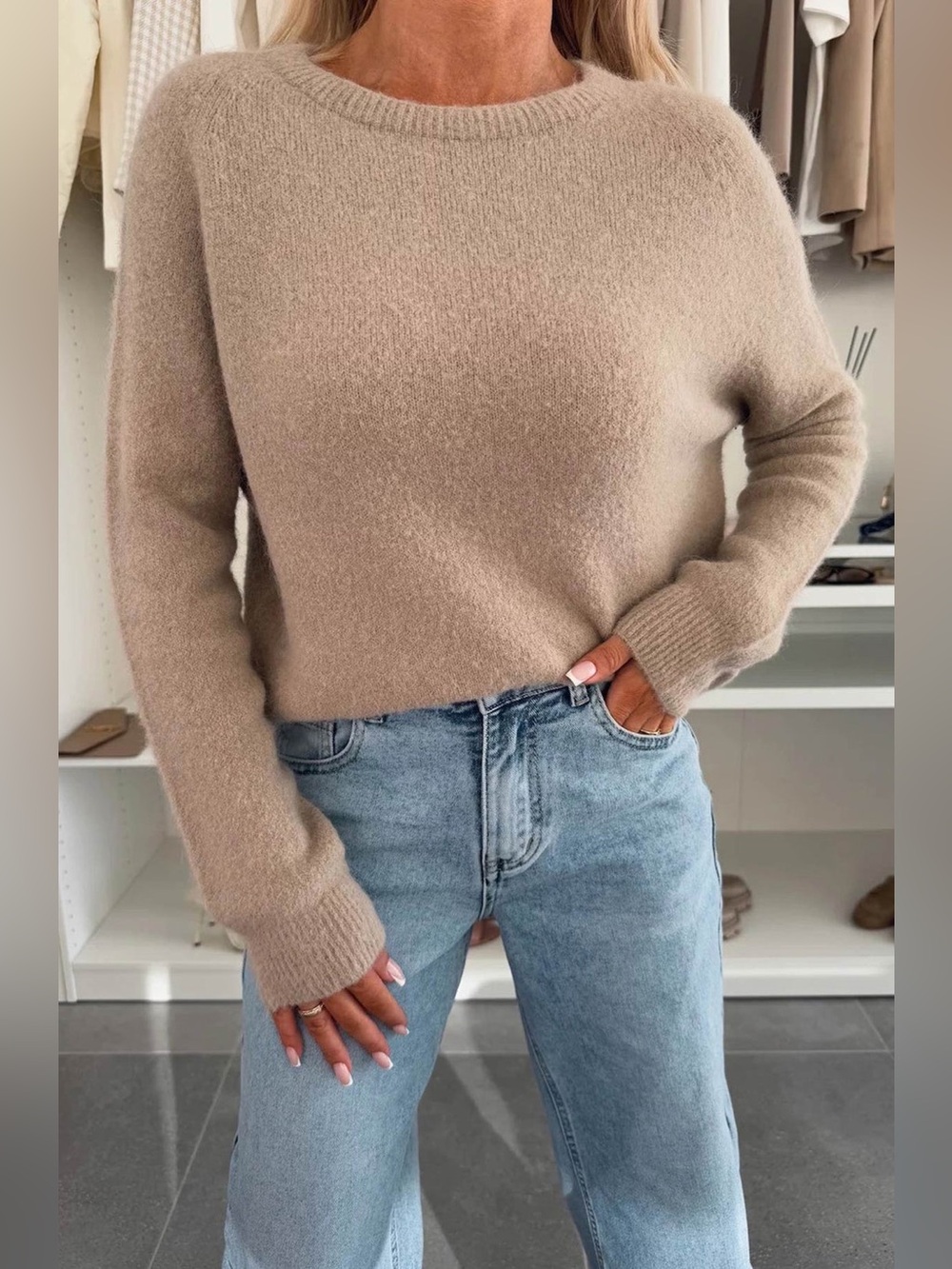 ELISHA ALPACA LIGHTWEIGHT KNITTED JUMPER SWEATER